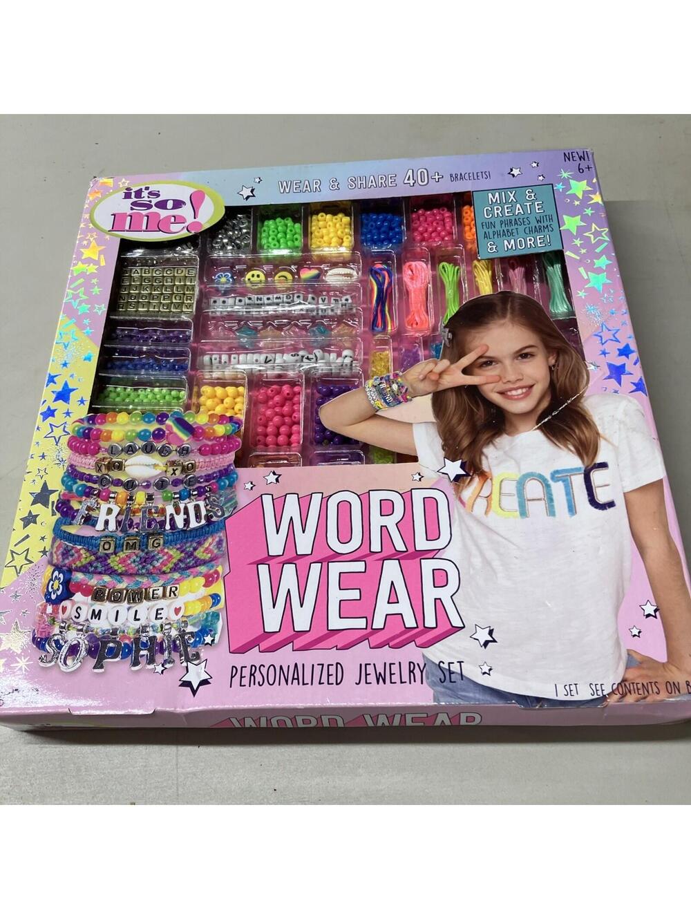 Word Wear Personalized Jewelry Making Set NIB